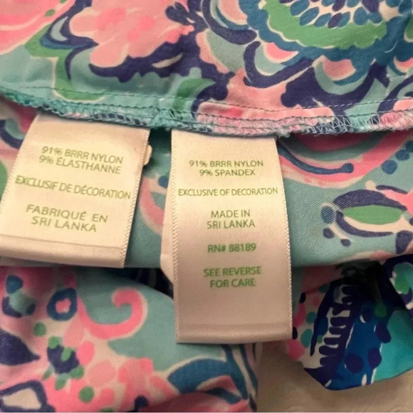 LILLY PULITZER Seana Dress UPF 50+ Blue Horizon Jungle Sunrise Woman’s Size XS - Picture 8 of 12